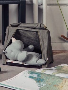 Retired Maileg Happy Camper Tent, Mouse Camping Set, Toy Tent House, Collectible